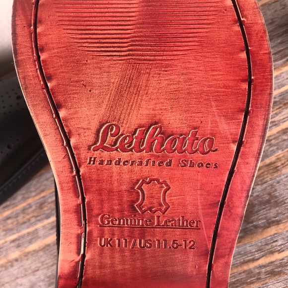 Lethato Brogue Captoe Oxford/Derby Genuin Leather - Picture 10 of 12